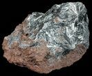 Metallic, Radiating Pyrolusite Cystals - Morocco #56959-2